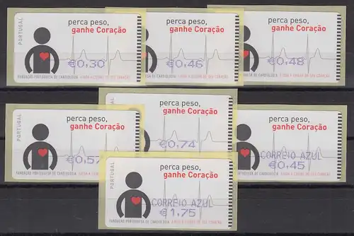 Portugal 2005 ATM Kardiologie SMD Mi.-Nr. 48.1 Tastensatz 7 Werte ** 