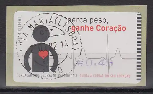 Portugal 2005 ATM Kardiologie SMD Mi.-Nr. 48.1 Wert 0,49 mit ET-O