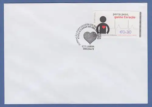 Portugal 2005 ATM Kardiologie NV Mi.-Nr. 48.3 Wert 0,30 auf blanco-FDC