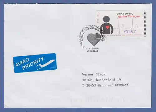 Portugal 2005 ATM Kardiologie NV Mi.-Nr. 48.3 Wert 0,57 auf gel. FDC