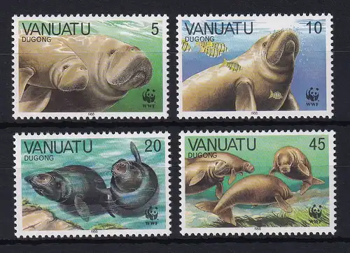 Vanuatu 1988 Mi.-Nr. 782-785 postfrisch **/ MNH WWF Dugong