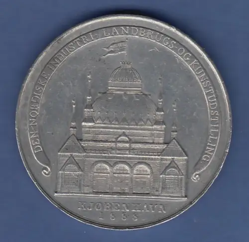 Medaille Dänemark Industrie Landwirtschaft und Kunstausstellung Kopenhagen 1888
