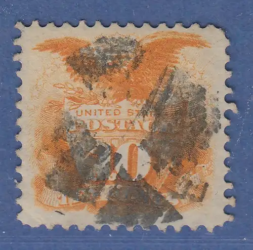 USA 1869 Pictorials 10 Cent Adler auf Schild Mi.-Nr. 30 gestempelt