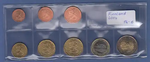Finnland EURO-Kursmünzensatz Jahrgang 2004 bankfrisch / unzirkuliert