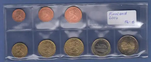 Finnland EURO-Kursmünzensatz Jahrgang 2004 bankfrisch / unzirkuliert