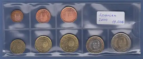 Spanien EURO-Kursmünzensatz Jahrgang 2000 bankfrisch / unzirkuliert
