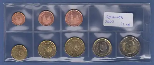 Spanien EURO-Kursmünzensatz Jahrgang 2002 bankfrisch / unzirkuliert