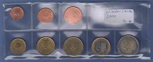 Niederlande EURO-Kursmünzensatz Jahrgang 2000 bankfrisch / unzirkuliert