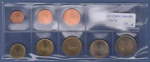 Niederlande EURO-Kursmünzensatz Jahrgang 2004 bankfrisch / unzirkuliert