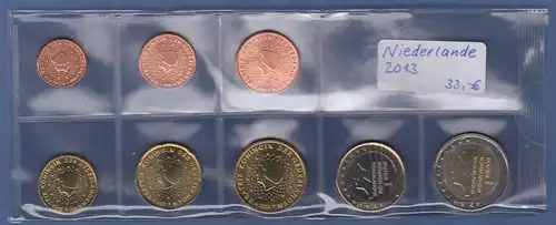 Niederlande EURO-Kursmünzensatz Jahrgang 2013 bankfrisch / unzirkuliert