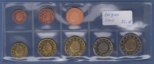 Belgien EURO-Kursmünzensatz Jahrgang 2000 bankfrisch / unzirkuliert