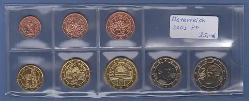 Österreich EURO-Kursmünzensatz Jahrgang 2003 bankfrisch / unzirkuliert