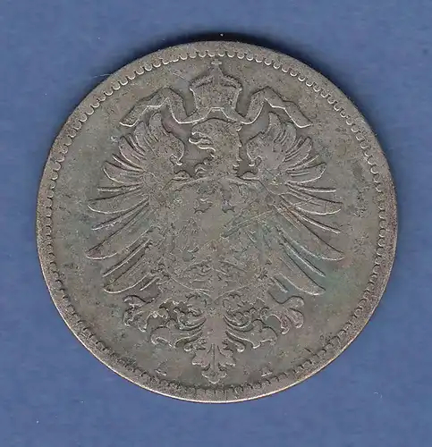 Deutsches Kaiserreich Silber-Kursmünze 1 Mark  A Jahrgang 1873 