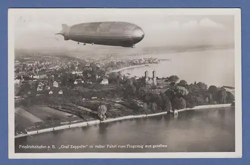 Zeppelin LZ 127 Fahrt Bayerischer Wald 2.7.30 Karte zusätzl. Bahnpost-Beförd. ! 