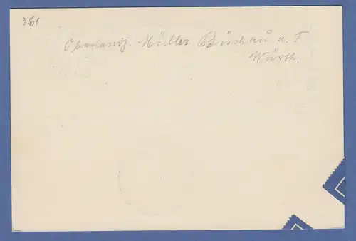 Dt. Reich Zeppelin LZ 127 3. Südamerikafahrt 1933 Bordpost Rückfahrt 11.7.33