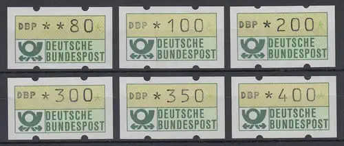 Deutschland NAGLER-ATM Gummi gelb Mi.-Nr. 1.2hu  Versandstellensatz VS9 **
