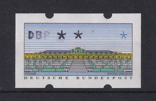 Deutschland ATM Sanssouci Mi.-Nr. 2.1.2 Teildruck DBP ** (ohne Wertziffer) 