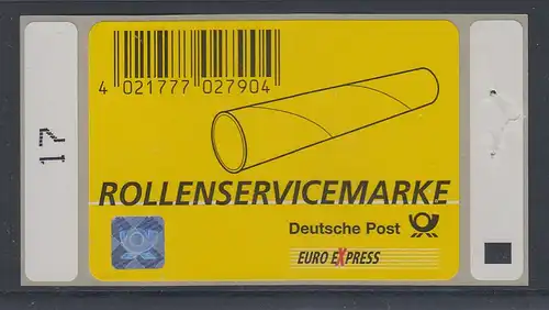 Bundesrepublik Rollenservicemarke der Deutschen Post EURO EXPRESS Mi.-Nr. 1 