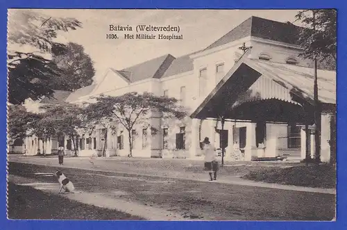 AK Batavia Lazarett, gelaufen 1926