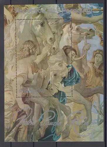 Paraguay  1978 Peter Paul Rubens Pferde Blockausgabe Mi.-Nr. Block 312 b ** 