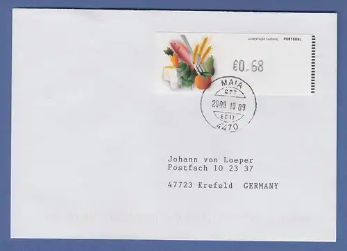 Portugal 2009 ATM Ernährung Monétel Mi.-Nr. 69 Wert 0,68 auf FDC nach D