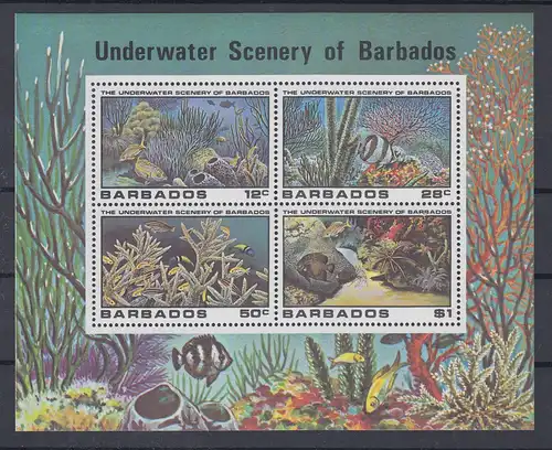 Barbados 1980 Korallenriff Mi.-Nr. Block 14 **