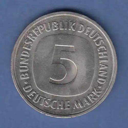 Deutschland Kursmünze 5 DM 1976 D  vorzüglich 