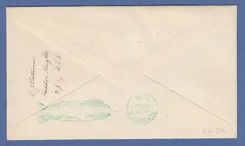 Dt. Reich Zeppelin LZ 127 Südamerikafahrt 1930 Brief m. Mi.-Nr. 438 und 439 (2)