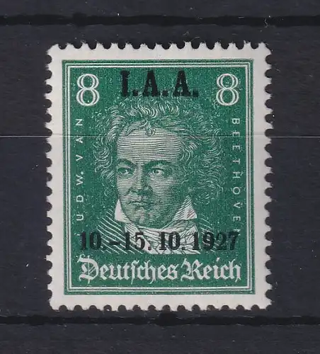 Dt. Reich 1927 Tagung des I.A.A. in Berlin. 8Pfg-Wert Mi.-Nr. 407 **