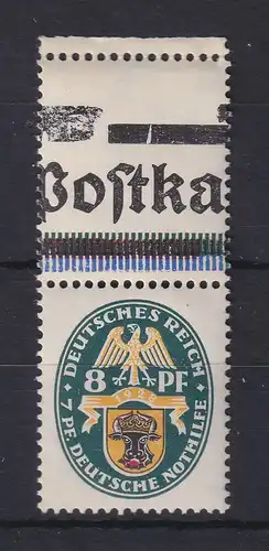 Dt. Reich 1928 Nothilfe Wappen Mecklenburg 8Pfg. Mi.-Nr. 426Y mit Leerfeld oben