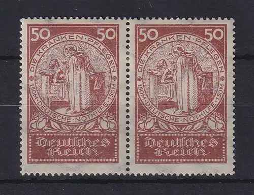 Dt. Reich 1924 Nothilfe Hl. Elisabeth 50+150 Pfg. Mi-Nr. 354 waager. Paar *