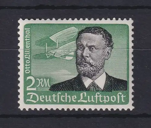 Dt. Reich 1934 Flugpostmarken 2 Mark Otto Lilienthal Mi.-Nr. 538x postfrisch **