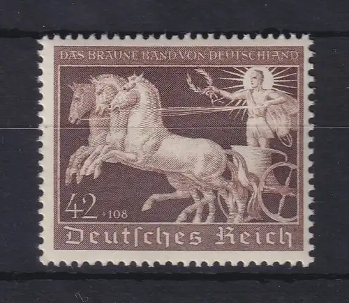 Deutsches Reich Braunes Band 1940 Kampfwagen des Altertums Mi.-Nr. 747 ** 