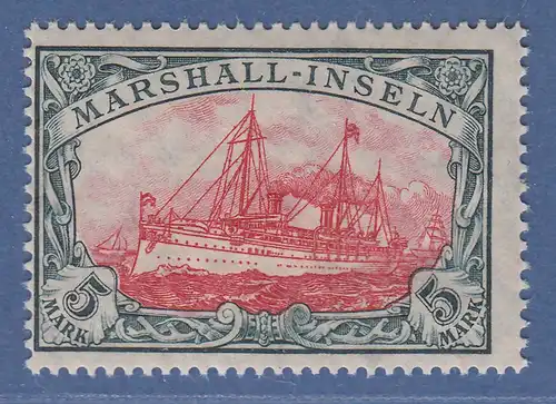 Deutsche Kolonien Marshall-Inseln 5 Mark mit Wz. Mi.-Nr. 27 A I postfrisch **