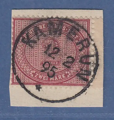 Deutsche Kolonien Kamerun Vorläufer V37 e  2 Mark mit O KAMERUN 12 2 95 Briefst.