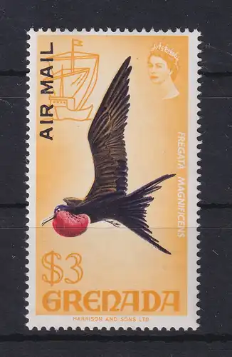 Grenada 1972 Vögel Mi.-Nr. 469 Einzelwert 3$. ** / MNH 