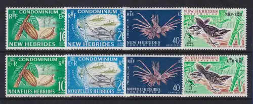Neue Hebriden Mi.-Nr. 212-219 kpl. Satz 8 Werte ** / MNH
