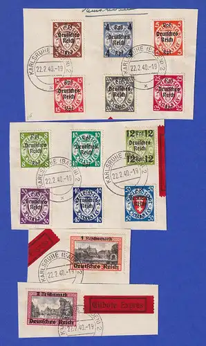 Dt. Reich 1939 Danzig-Eingliederung Mi.-Nr. 716-29 Satz komplett gestempelt