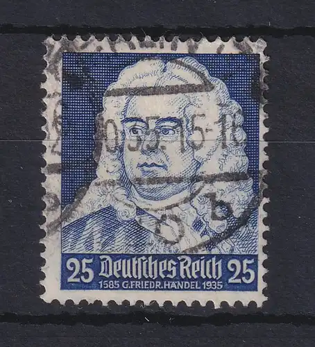 Dt. Reich 1935 Georg Friedrich Händel Mi.-Nr. 575 I mit PLF 1585 statt 1685 
