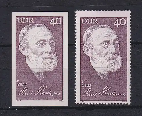 DDR 1971 Rudolf Virchow  UNGEZÄHNTE Marke ** Mi.-Nr. 1707