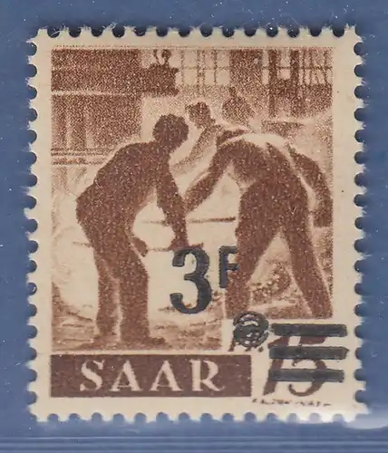 Saarland 1947 Mi.-Nr. 230 Z I Urdruck ungebr. * geprüft Ney BPP   Selten ! 