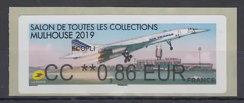 Frankreich 2019 ATM Flugzeug Concorde beim Start ** Wert CC 0,86 EUR 