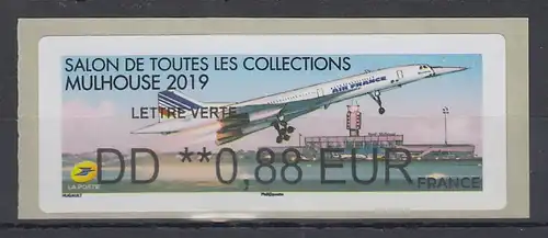 Frankreich 2019 ATM Flugzeug Concorde beim Start ** Wert DD 0,88 EUR 