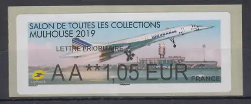 Frankreich 2019 ATM Flugzeug Concorde beim Start ** Wert AA 1,05 EUR 