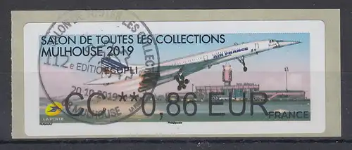 Frankreich 2019 ATM Flugzeug Concorde beim Start  gestempelt