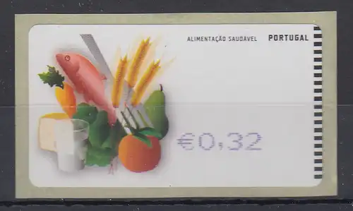 Portugal 2009 ATM Ernährung SMD Mi.-Nr. 68.1 violett Wert 0,32 ** 
