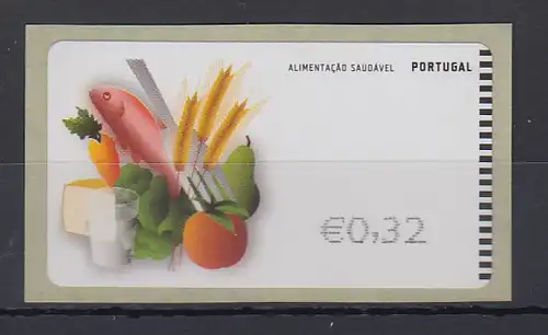 Portugal 2009 ATM Ernährung NewVision Mi.-Nr. 68.3 Wert 0,32 **