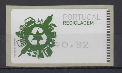 Portugal 2009 ATM Recycling Amiel Mi.-Nr. 66.2 Wert 0,32 **