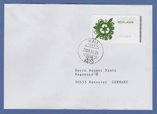 Portugal 2009 ATM Recycling NewVision Mi.-Nr. 66.3 violett Wert 0,68 auf Brief