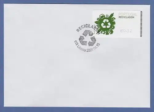 Portugal 2009 ATM Recycling NewVision Mi.-Nr. 66.3 violett Wert 0,32 auf FDC